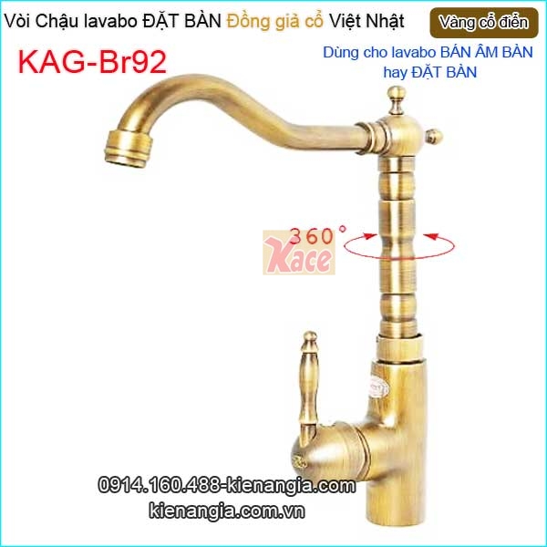 KAG-Br92-Voi-chau-lavabo-DAT-BAN-cach-dieu-vang-dong-co-dien-KAG-B92-1