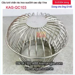 Quả cầu lưới chặn rác inox sus304 dày  ống  D140 KAG-QC103