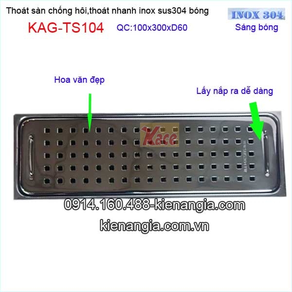 KAG-TS104-Thoat-san-dai-ca-ro-chong-hoi-Inox-sus304-bong-qua-tao-100x300xD60-KAG-TS104-2