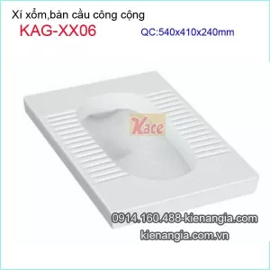 Xí xổm,bàn cầu xổm công cộng KAG-XX06