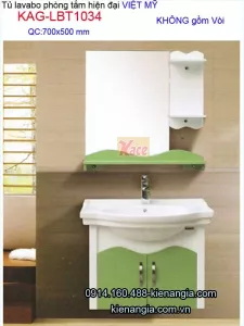 Tủ lavabo Việt Mỹ dài 70cm KAG-LBT1034