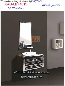 Tủ lavabo Việt Mỹ dài 70cm KAG-LBT1015
