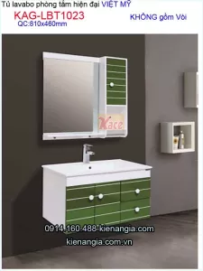 Tủ lavabo phòng tắm hiện đại Việt Mỹ dài 81cm  KAG-LBT1023