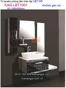 Tủ lavabo phòng tắm hiện đại Việt Mỹ dài 1 mét  KAG-LBT1001