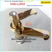Vòi lavabo đồng mạ vàng nóng lạnh KAG-LUK23