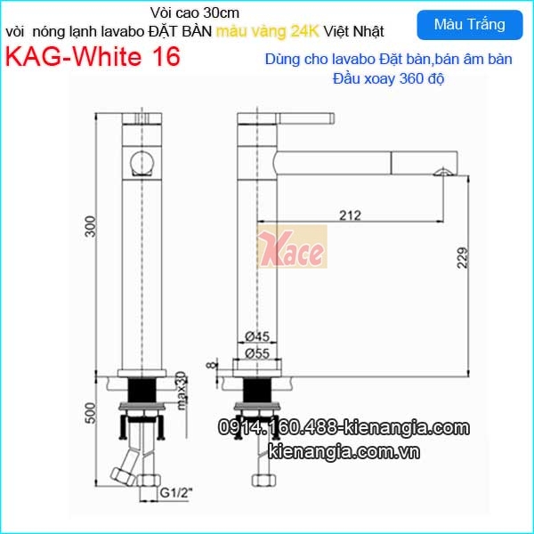 KAG-White16-Voi-Lavabo-DAT-BAN-nong-lanh-mau-trang-24K-KAG-white16-tskt