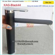 Vòi cao 30cm thân xoay 360 độ màu đen hiện đại KAG-Black44