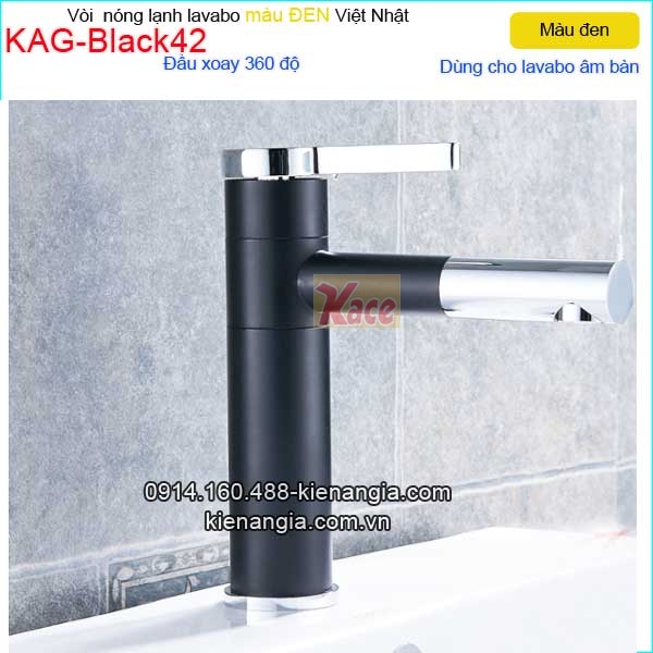 KAG-Black42-Voi-su-Lavabo-20cm-nong-lanh-Den-KAG-Black42-1