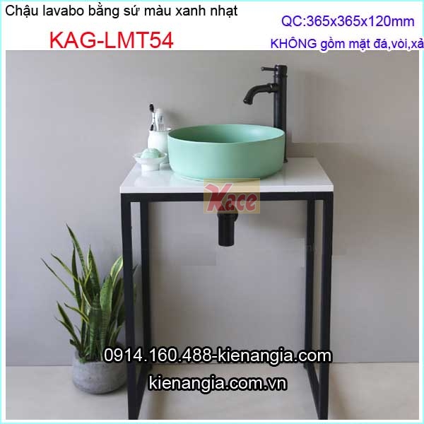 KAG-LMT54-Chau-lavabo-tron-su-mau-xanh-nhat-KAG-LMT54