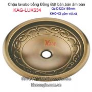 Chậu lavabo bằng đồng âm bàn,bán âm bàn KAG-LUK634