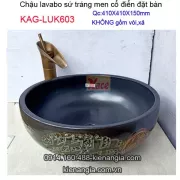 Chậu lavabo sứ mỹ thuật  đặt bàn KAG-LUK603