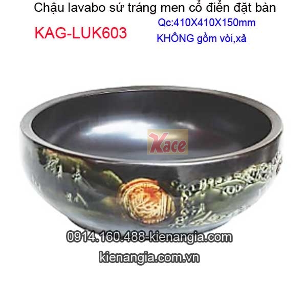 KAG-LUK603-Chau-lavabo-su-trang-ment-co-dien-dat-ban-KAG-LUK603