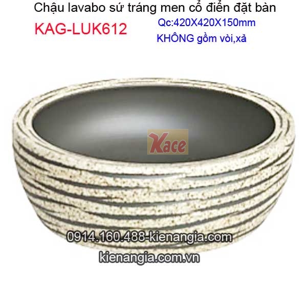 KAG-LUK612-Chau-lavabo-su-trang-ment-co-dien-dat-ban-KAG-LUK612