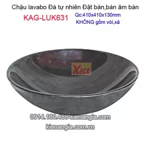 Chậu lavabo đá tự nhiên đặt bàn KAG-LUK631