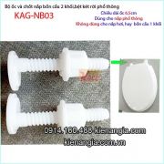 Ốc và chốt nắp bồn cầu phổ thông KAG-NB03