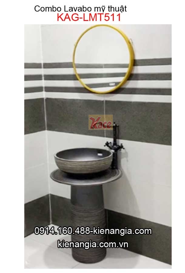 Combo lavabo mỹ thuật ĐẶT SÀN 2020 KAG-LMT511