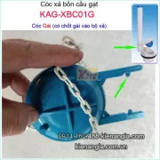Cóc bồn cầu gạt loại chốt gài KAG-XBC01G