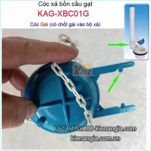 Cóc bồn cầu gạt loại chốt gài KAG-XBC01G