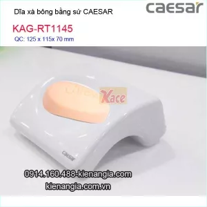 Dĩa xà bông cục bằng sứ Caesar-KAG-RT1145