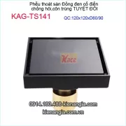 PThoát sàn đồng đen cổ điển 120x120xD60-90-KAG-TS141