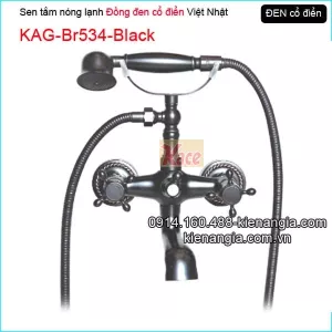 Sen tắm đồng đen cổ điển nóng lạnh KAG-Br534-Black