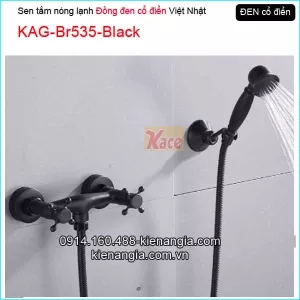 Sen tắm đồng đen cổ điển nóng lạnh KAG-Br535-Black