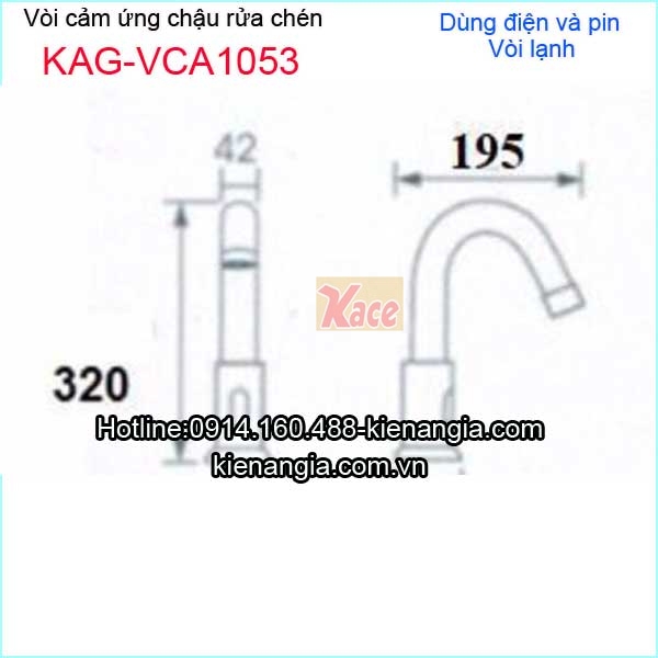 KAG-VCA1053-Voi-cam-ung-voi-chau-rua-chen-tu-dong-KAG-VCA1053-tskt