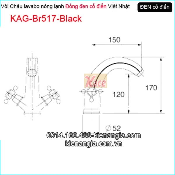 KAG-Br517-Black-Voi-dong-den-co-dien-lavabo-nong-lanh-KAG-Br517-Black-tskt