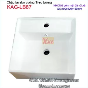 Lavabo vuông treo tường giá rẻ KAG-LB87