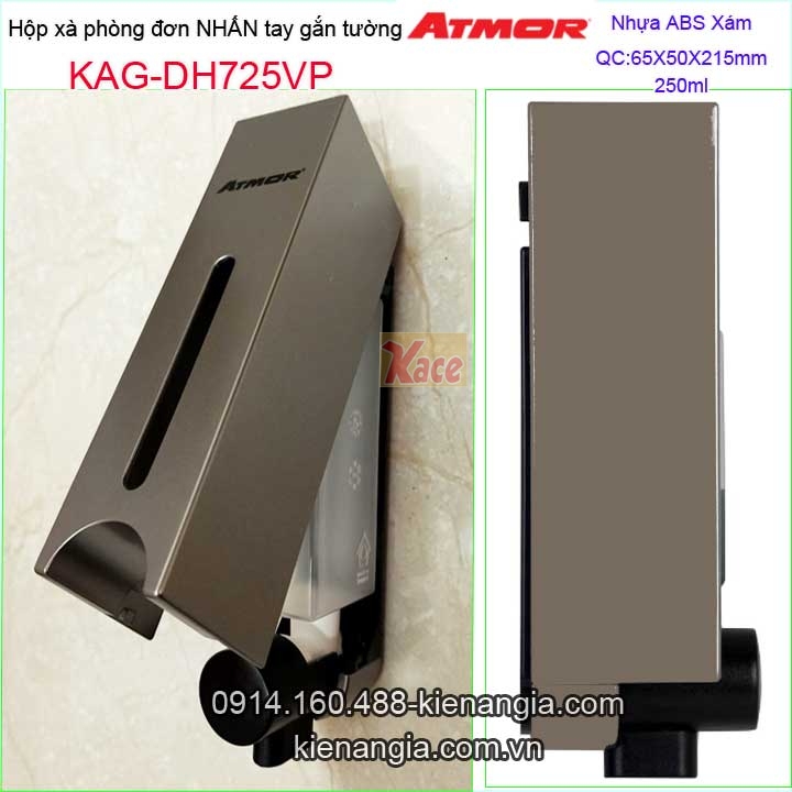 Hộp xà phòng nhấn 250ml treo tường Atmor DH725-1VP
