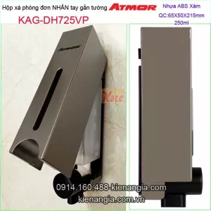 Hộp xà phòng nhấn 250ml treo tường Atmor DH725-1VP