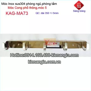 Móc 5 móc dẹt ,móc cong inox KAG-MA73