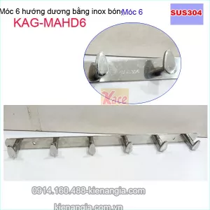 Móc 6 hướng dương inox sus304 KAG-MAHD6