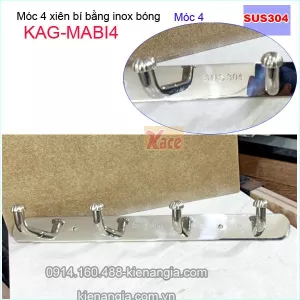 Móc cong bí .móc 4 inox sus304 KAG-MABI4