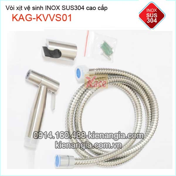 Vòi xịt vệ sinh inx304 Vinasen KAG-KVVS01