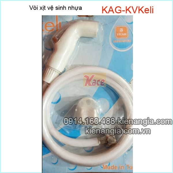 Vòi xịt vệ sinh nhựa Keli KAG-KVKeli