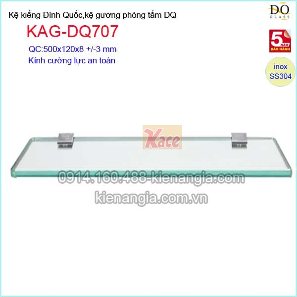 Kệ kiếng cường lực phòng tắm Đình Quốc KAG-DQ707