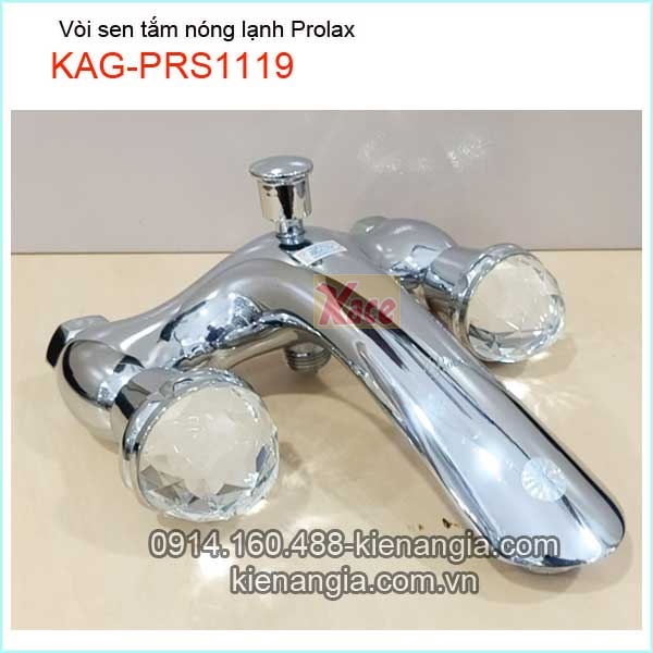 Vòi sen tắm nóng lạnh tay vặn kim cương KAG-PRS1119 sen nóng lạnh xả bồn tắm