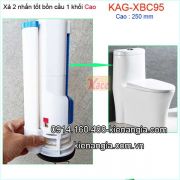 Xả 2 nhấn tốt bồn cầu 1 khối cao 25cm KAG-XBC95