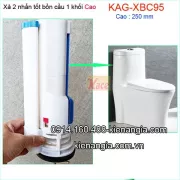 Xả 2 nhấn tốt bồn cầu 1 khối cao 25cm KAG-XBC95