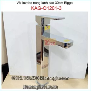 Vòi lavabo nóng lạnh vuông 30cm KAG-O1201-3