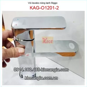 Vòi lavabo nóng lạnh vuông 20cm KAG-O1201-2
