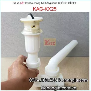 Xả lật lavabo bằng nhựa không gỉ sét KAG-KX25