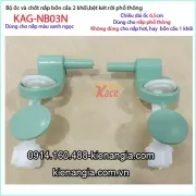 Ốc và chốt nắp bồn cầu xanh ngọc phổ thông  KAG-NB03N