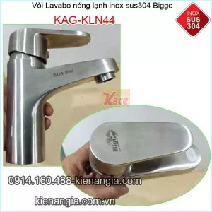 Vòi lavabo nóng lạnh inox304 BiggoKAG-KLN44
