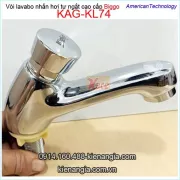 Vòi lavabo tự ngắt nhấn hơi Biggo KAG-KL74