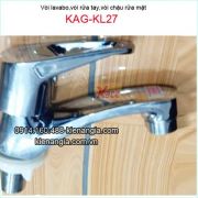 Vòi lavabo lạnh thân to KAG-KL27