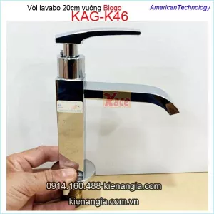 Vòi lavabo vuông 20cm Biggo KAG-KL46