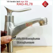Vòi lavabo inox sus304 thân lớn KAG-KL78