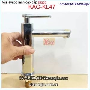 Vòi lavabo tròn ống trúc âm bàn 20cm Biggo KAG-KL47